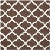 Safavieh Cambridge 6'-0" x 6'-0" Rug in Dark Brown / Ivory