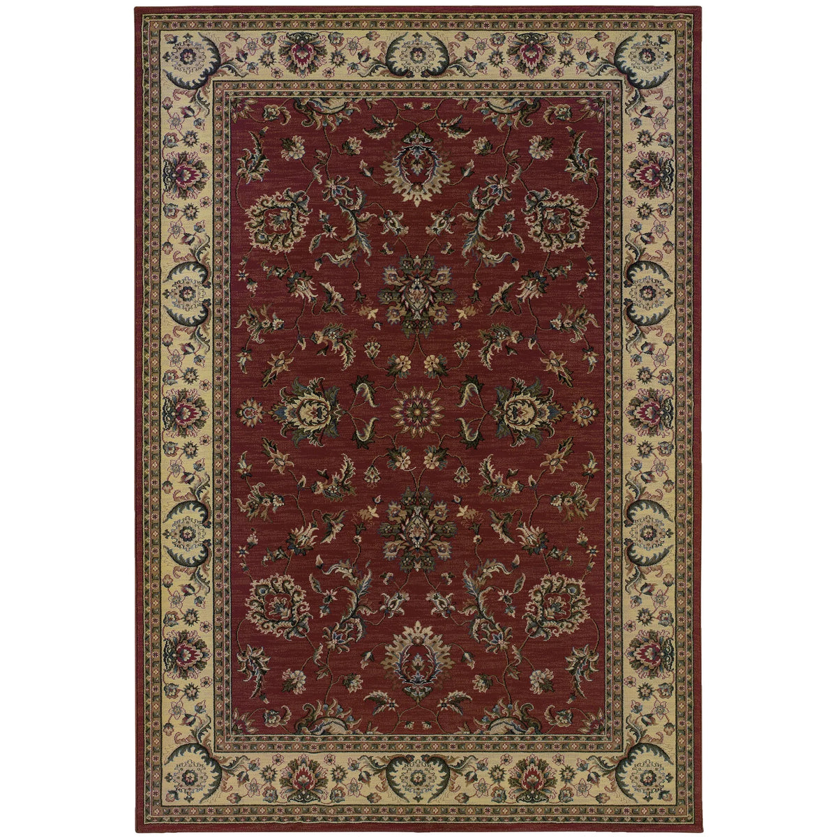 Oriental Weavers Sphinx Ariana 311c3 Red / Ivory Rugs - main flat