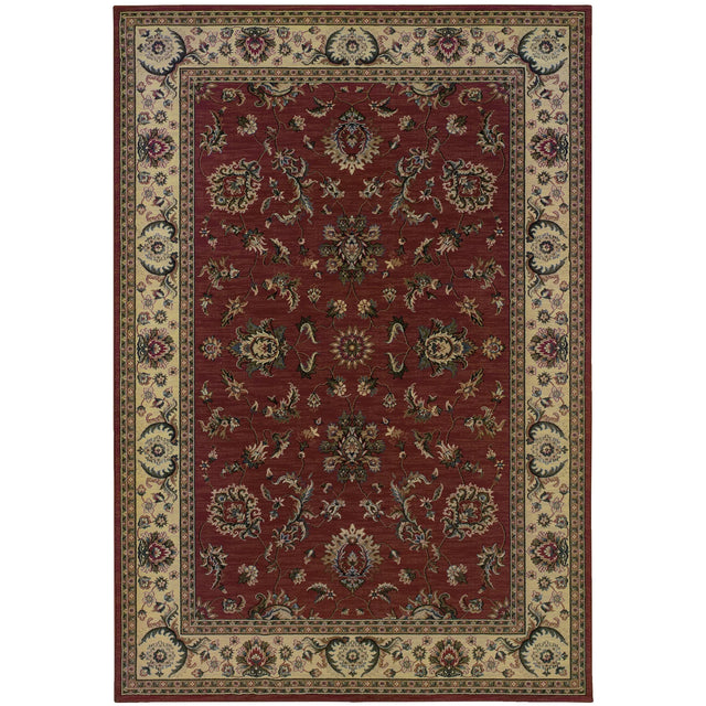 Oriental Weavers Sphinx Ariana 311c3 Red / Ivory Rugs - main flat