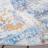 Safavieh Barbados 500 6'-6" x 6'-6" Rug in Ivory / Blue Rust