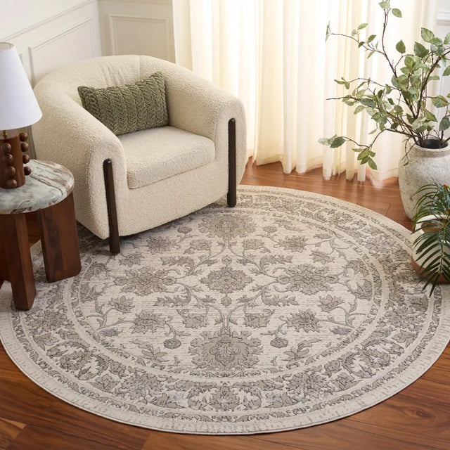 Safavieh Spectrum 6'-7" x 6'-7" Rug in Ivory / Grey