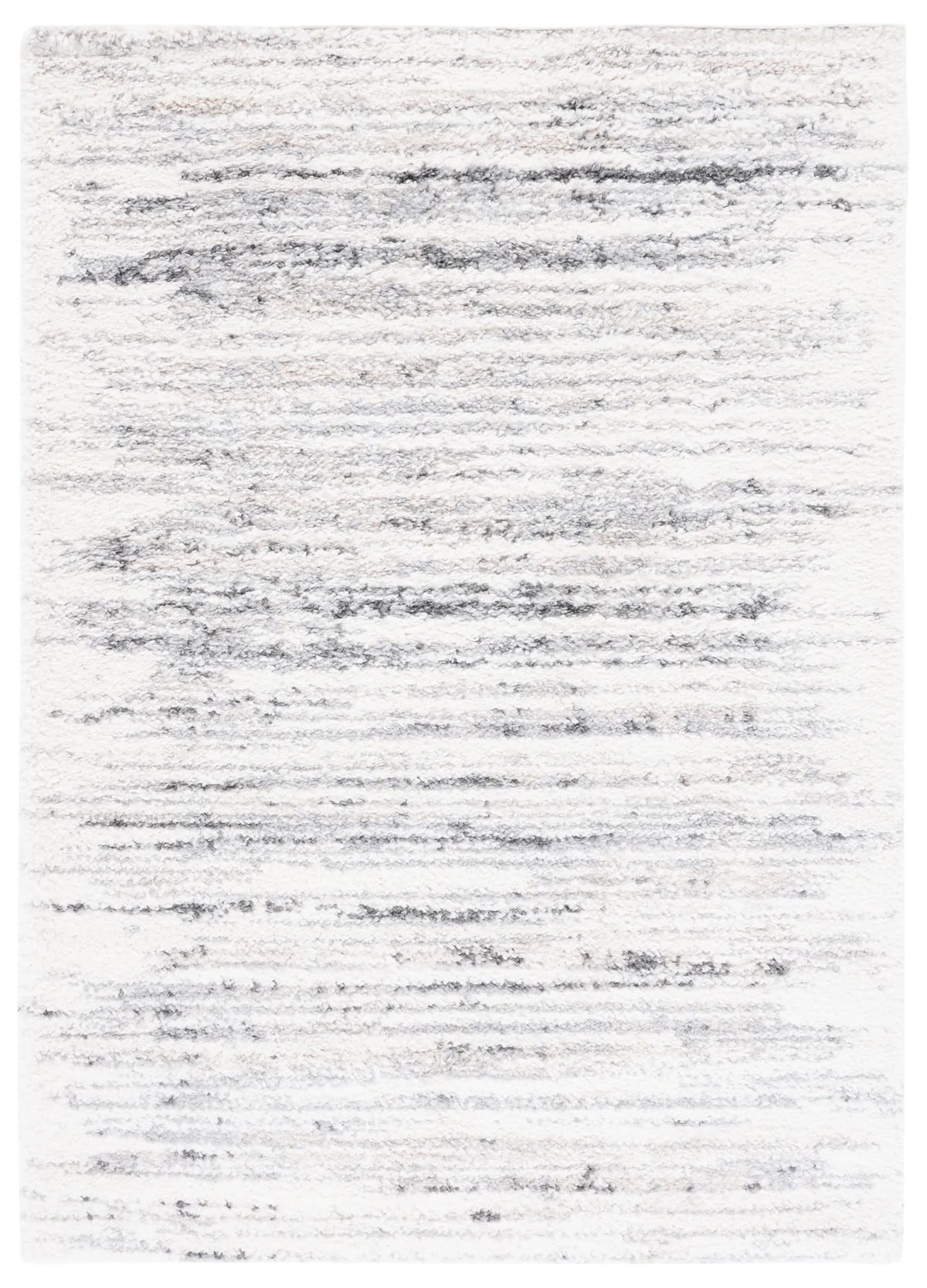 Safavieh Berber Shag 4'-5" x 6'-5" Rug in Ivory / Grey