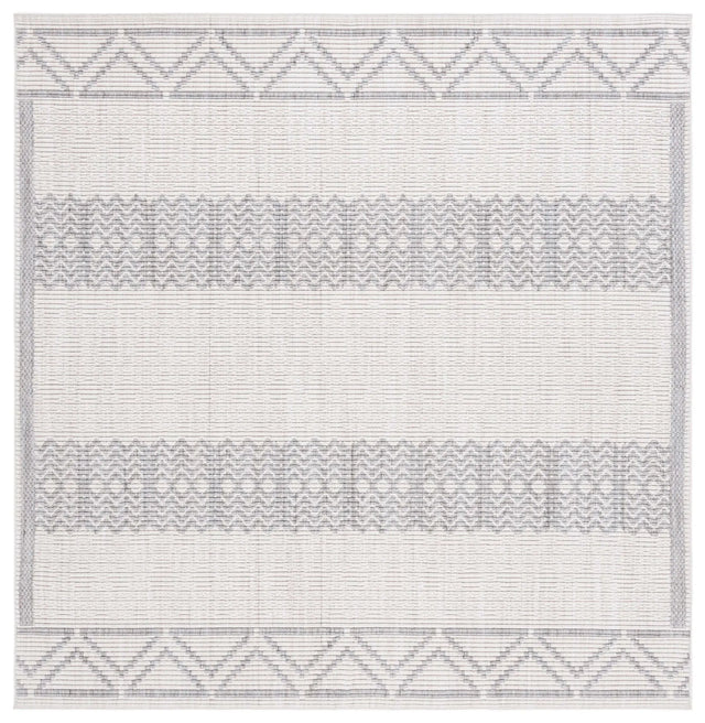 Safavieh Martha Stewart Serenity 6'-7" x 6'-7" Rug in Ivory / Grey