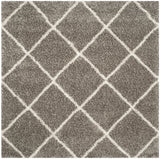 Safavieh Hudson Shag 7'-0" x 7'-0" Rug in Grey / Ivory