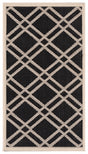 Safavieh Courtyard 2'-0" x 3'-7" Rug in Black / Beige