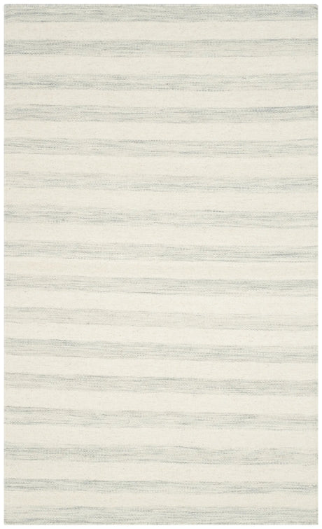 Safavieh Dhurries 3'-0" x 5'-0" Rug in Light Blue / Ivory
