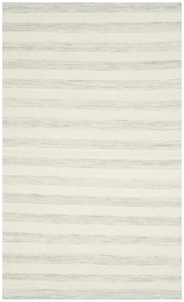 Safavieh Dhurries 3'-0" x 5'-0" Rug in Light Blue / Ivory
