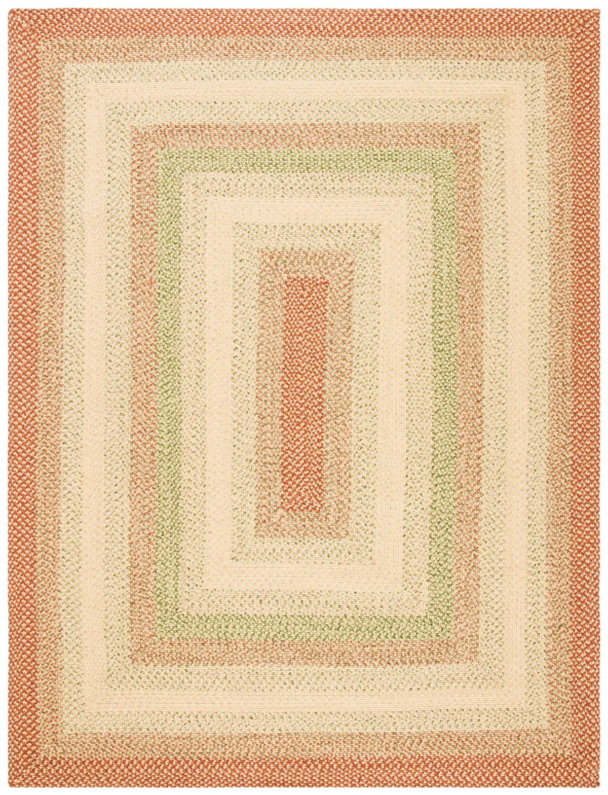 Safavieh Braided 10'-0" x 14'-0" Rug in Rust / Multi