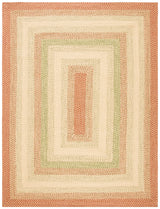 Safavieh Braided 10'-0" x 14'-0" Rug in Rust / Multi