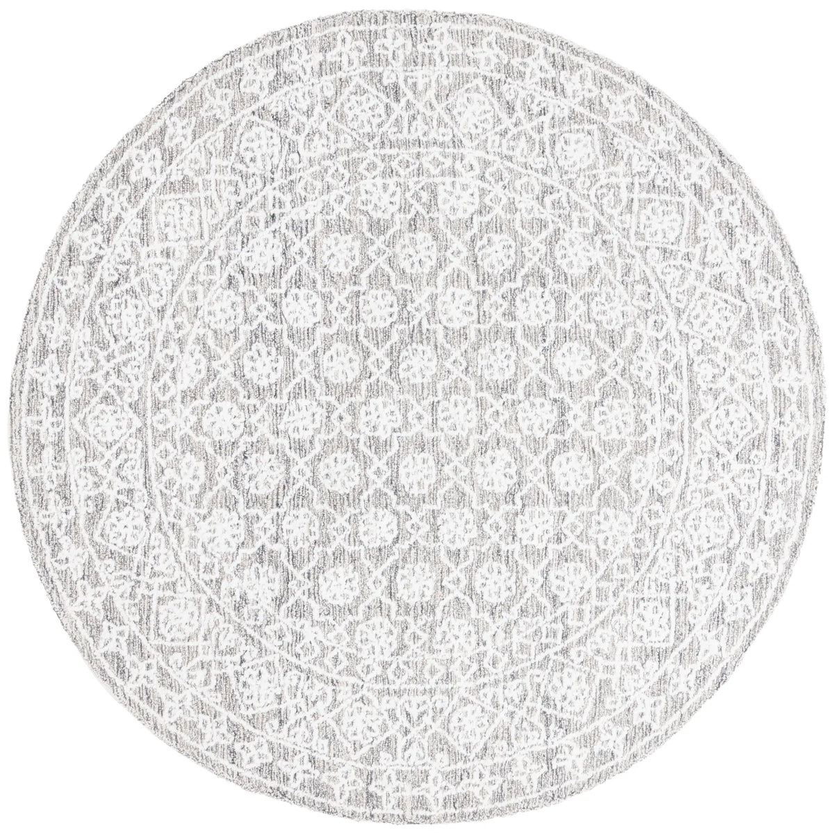 Safavieh Ebony 6'-0" x 6'-0" Rug in Ivory / Grey