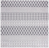 Safavieh Cabana 6'-7" x 6'-7" Rug in Ivory / Grey