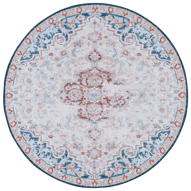 Safavieh Tucson 6'-0" x 6'-0" Rug in Beige / Rust