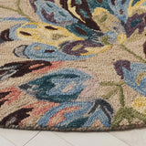 Safavieh Blossom 6'-0" x 6'-0" Rug in Beige / Purple
