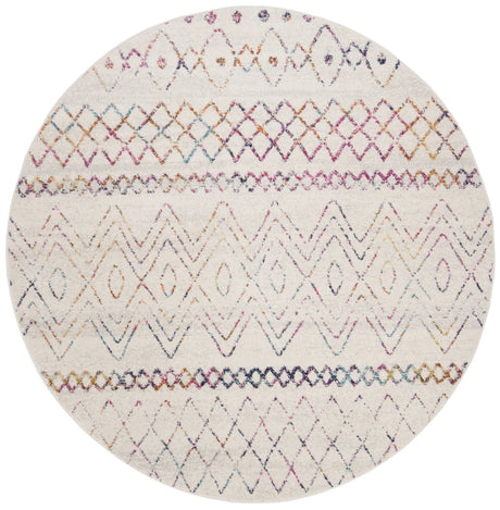 Safavieh Madison 700 5'-3" x 5'-3" Rug in Ivory / Fuchsia