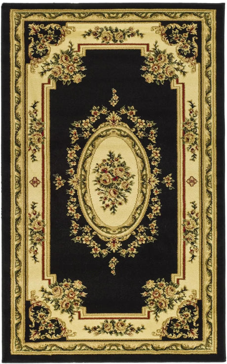 Safavieh Lyndhurst 3'-3" x 5'-3" Rug in Black / Ivory