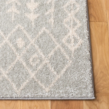 Safavieh Tulum 4'-0" x 6'-0" Rug in Light Grey / Ivory
