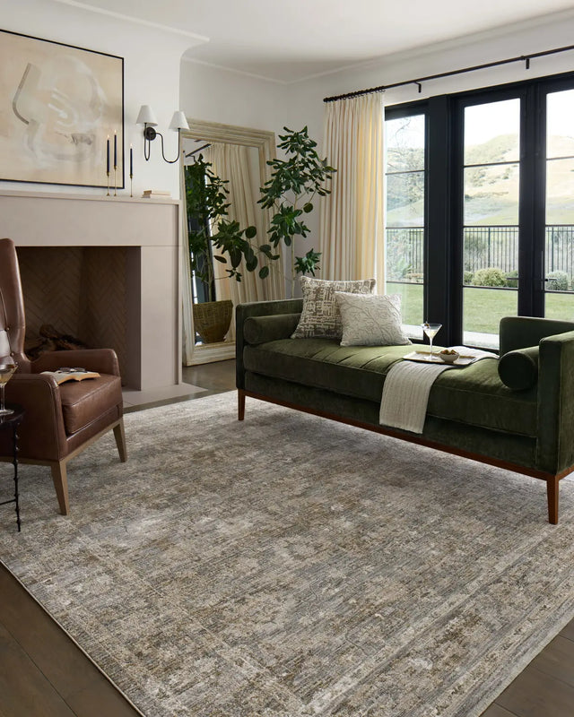 Loloi Tabitha Tai-04 Slate/Natural Rug - room scene 3