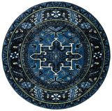 Safavieh Vintage Hamadan 5'-3" x 5'-3" Rug in Blue / Grey