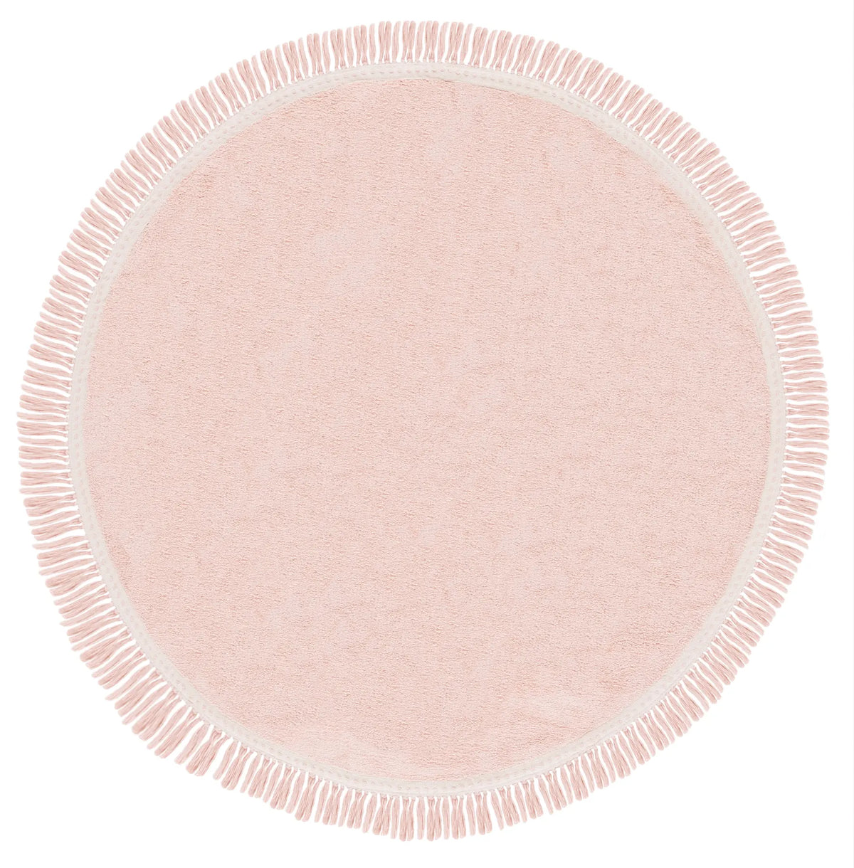 Safavieh Easy Care 6'-0" x 6'-0" Rug in Pink / Ivory