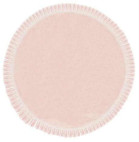 Safavieh Easy Care 6'-0" x 6'-0" Rug in Pink / Ivory