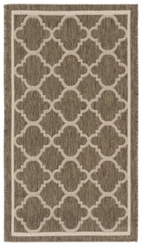 Safavieh Courtyard 2'-0" x 3'-7" Rug in Brown / Bone