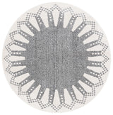 Safavieh Melody 6'-7" x 6'-7" Rug in Ivory / Black
