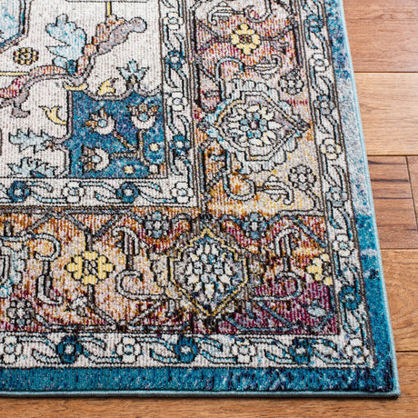 Safavieh Aria 4'-0" x 6'-0" Rug in Turquoise / Light Orange