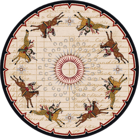 American Dakota Three Sisters Garnet Rug