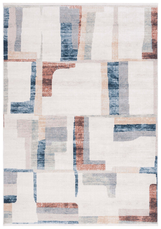 Safavieh Bayside Bay126A Ivory/Blue Rust Area Rug