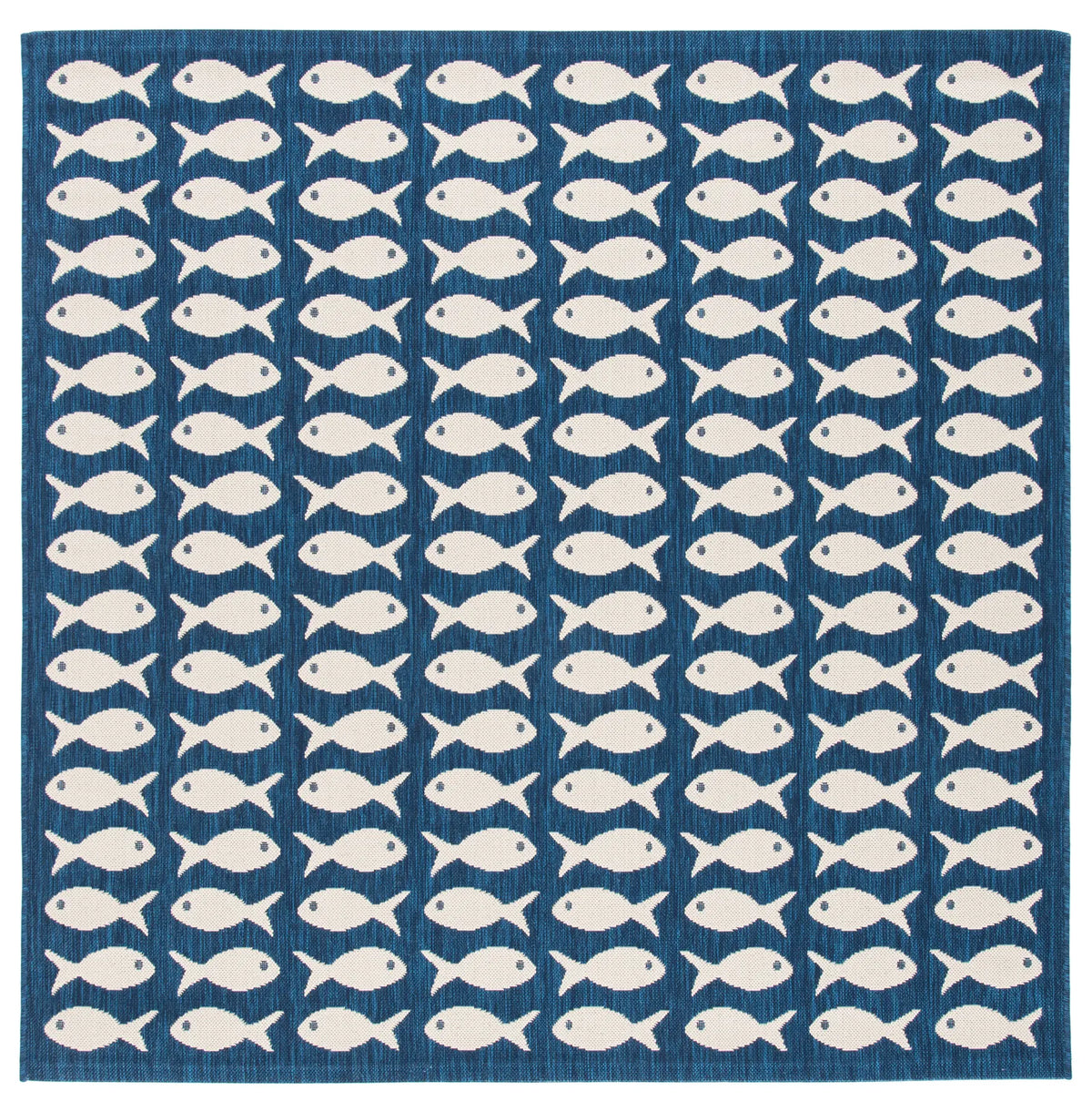 Safavieh Courtyard 6'-7" x 6'-7" Rug in Navy / Beige