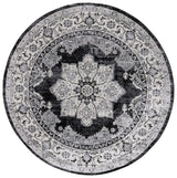 Safavieh Brentwood 6'-7" x 6'-7" Rug in Ivory / Black