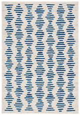 Safavieh Tulum 4'-5" x 6'-5" Rug in Ivory / Navy
