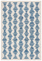 Safavieh Tulum 4'-5" x 6'-5" Rug in Ivory / Navy