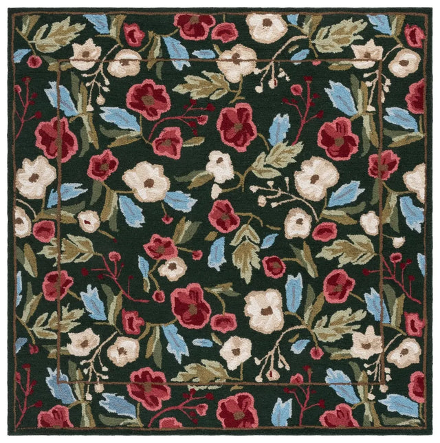 Safavieh Jardin 6'-0" x 6'-0" Rug in Green / Red