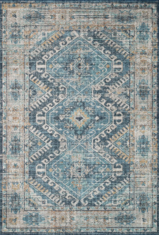 Loloi Skye Sky-03 Denim/Natural Rugs - main flat