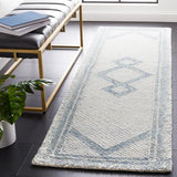 Safavieh Abstract 2'-3" x 10'-0" Rug in Ivory / Blue