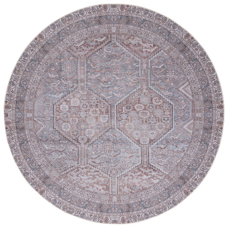 Safavieh Tucson 6'-0" x 6'-0" Rug in Grey / Rust