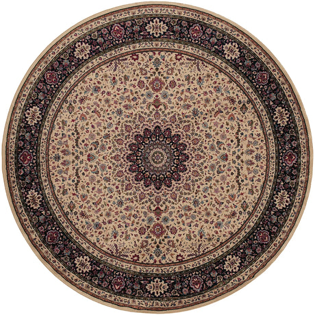 Oriental Weavers Sphinx Ariana 095i8 Ivory / Black Rugs - main flat