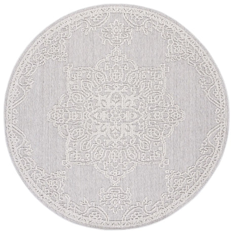 Safavieh Global 6'-7" x 6'-7" Rug in Grey / Ivory