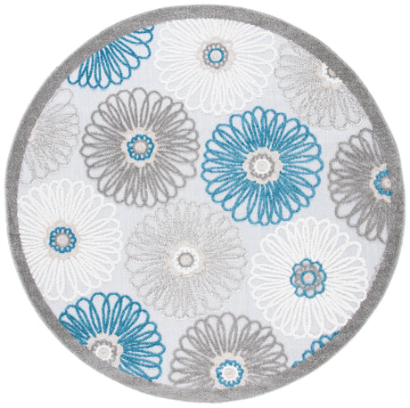 Safavieh Cabana 6'-7" x 6'-7" Rug in Beige / Blue