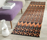 Safavieh Kenya 2'-3" x 8'-0" Rug in Orange / Black