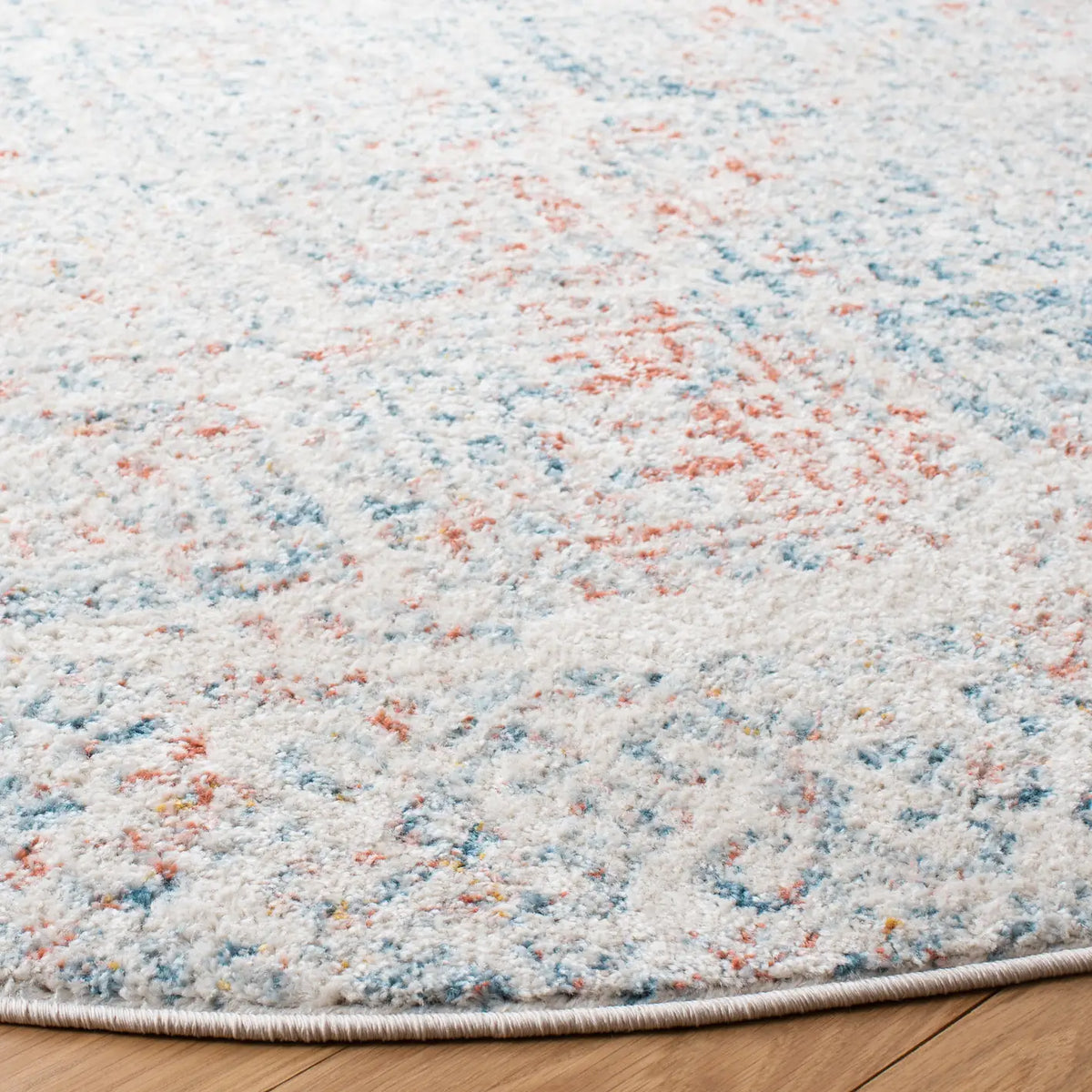 Safavieh Tulum 5'-0" x 5'-0" Rug in Ivory / Terracotta