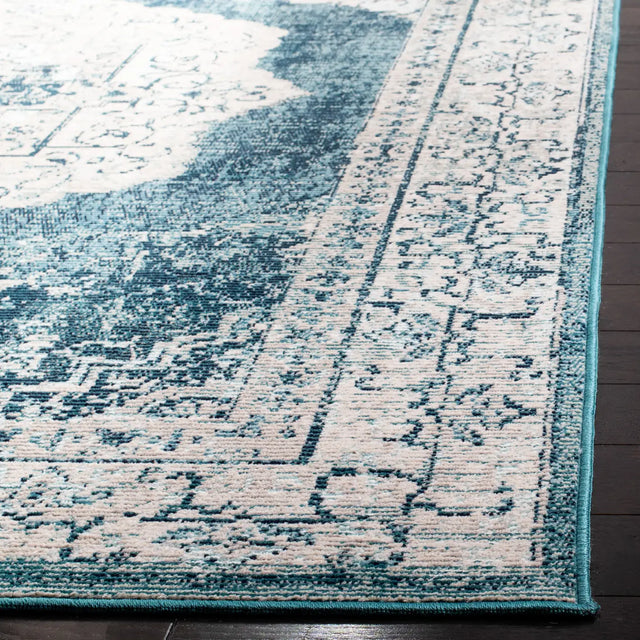Safavieh Crystal 4'-0" x 6'-0" Rug in Beige / Dark Teal
