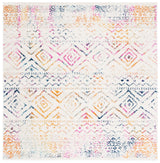 Safavieh Tulum 6'-7" x 6'-7" Rug in Ivory / Fuchsia