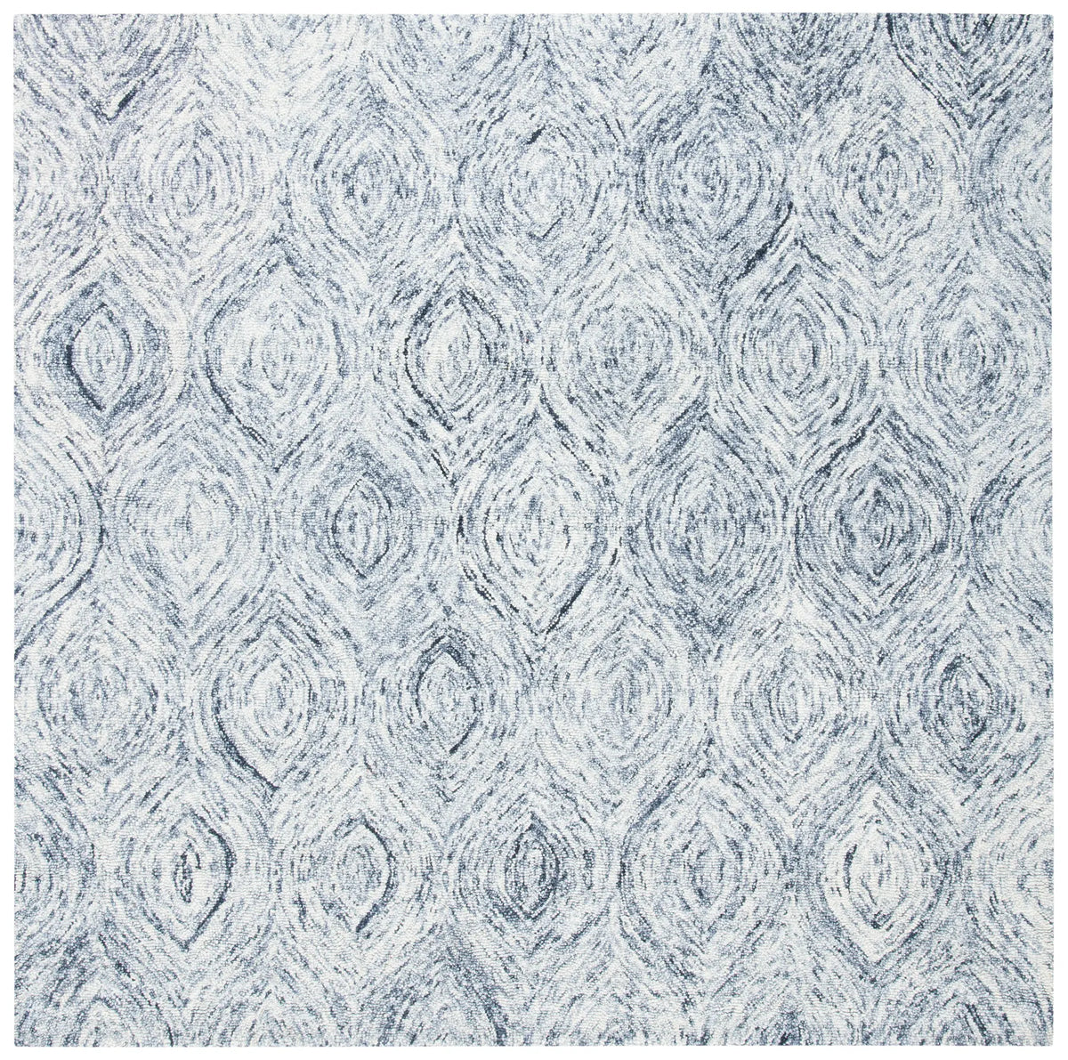 Safavieh Ikat 6'-0" x 6'-0" Rug in Silver / Grey