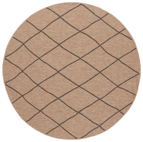 Safavieh Retreat 6'-7" x 6'-7" Rug in Natural / Black