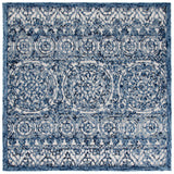 Safavieh Trace 6'-0" x 6'-0" Rug in Navy / Ivory