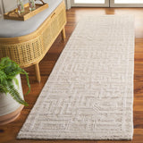 Safavieh Abstract 2'-3" x 8'-0" Rug in Beige / Ivory