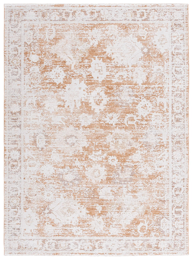 Safavieh Romance 300 5'-3" x 7'-6" Rug in Rust / Beige Ivory