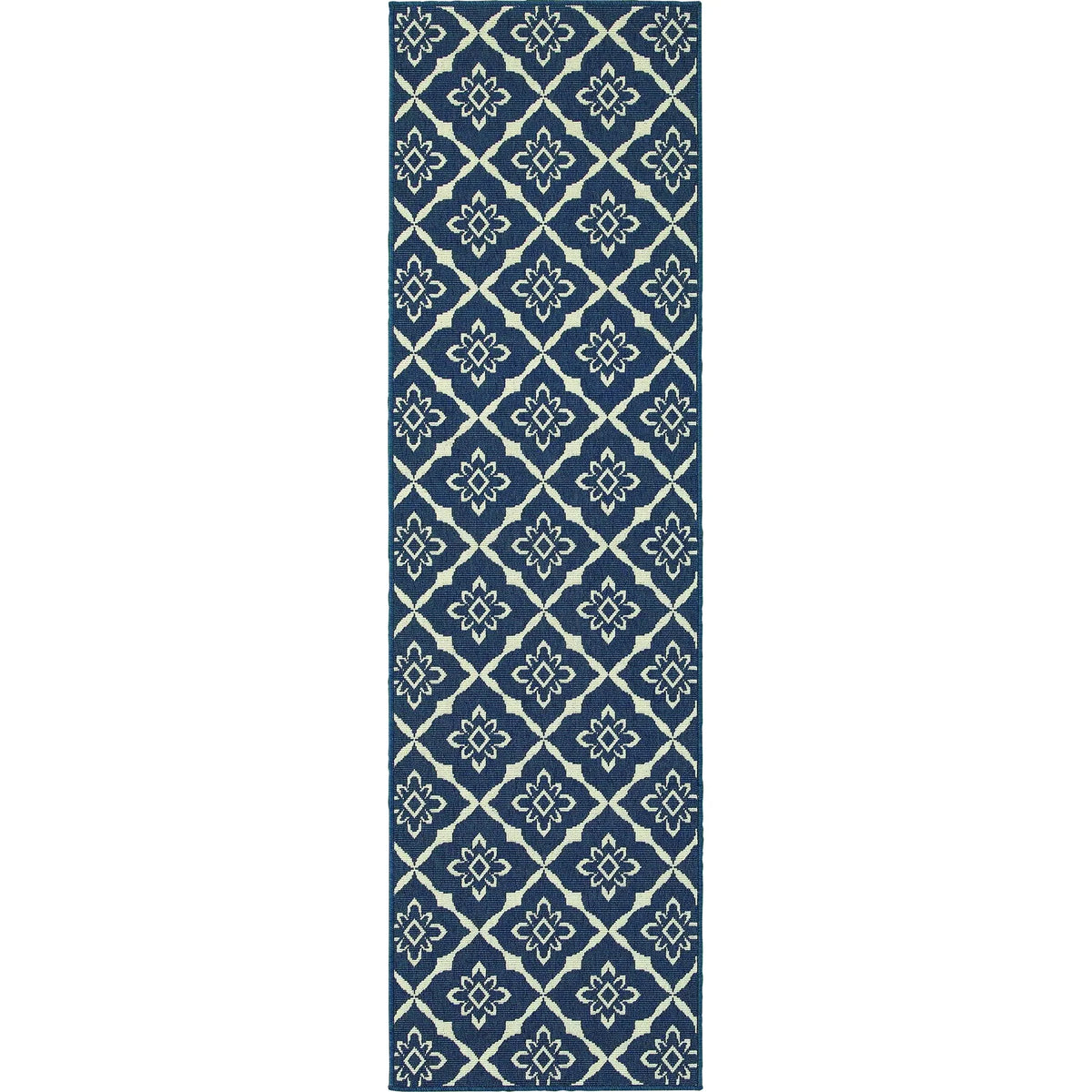 Oriental Weavers Sphinx Meridian 5703B Navy / Ivory Rugs - runner